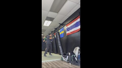 Muay Thai practice!