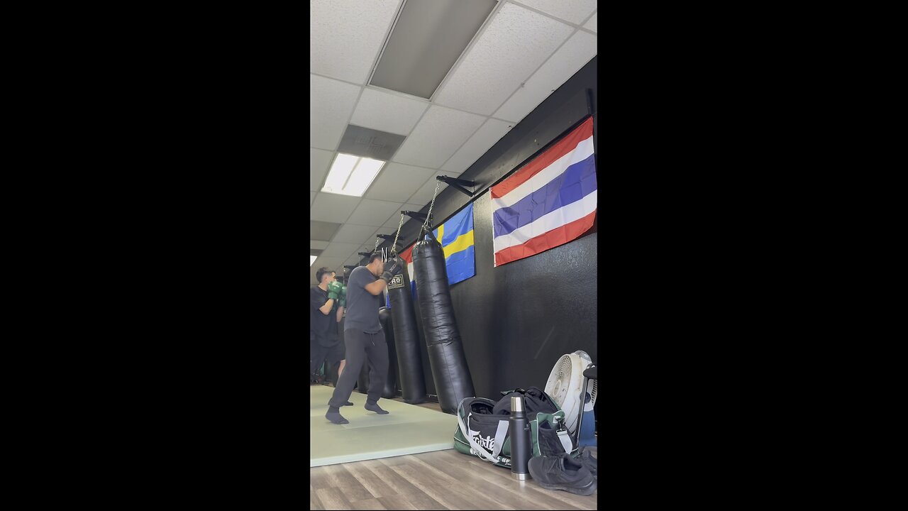 Muay Thai practice!