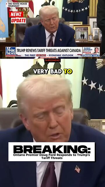 🚨 #BREAKING: Ontario Premier Doug Ford Responds to Trump’s Tariff Threats