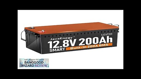 US Direct JavaEnegy 12V 200Ah Lifepo4 Battery Built-in 200A BMS Lithium Iron Review