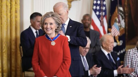Hillary gets the presidential medal of freedom along with George Soros