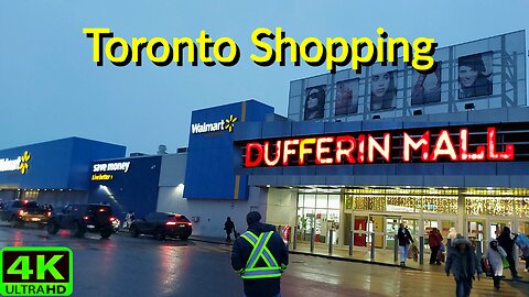 【4K】Toronto Dufferin Mall Shopping Centre Ontario Canada before Boxing Day Canada 🇨🇦