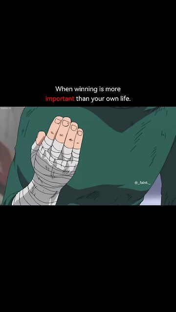 when winning is more important than you own life