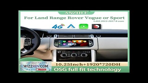 10.25" For Range Rover Vogue L405 Sport L494 2013-2017 Android 13 Multimedia Review