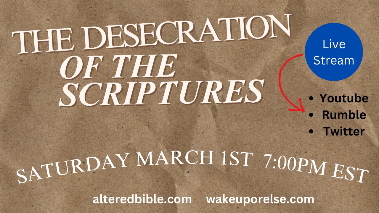 The desecration of the scriptures