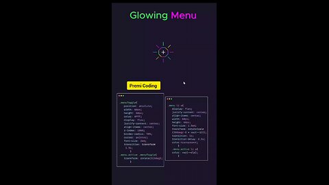 glowing menu.animation menu.