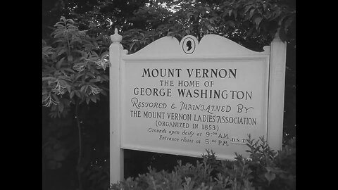 Visit Of The International Council Of Women To Mount Vernon (Original Black & White Film)