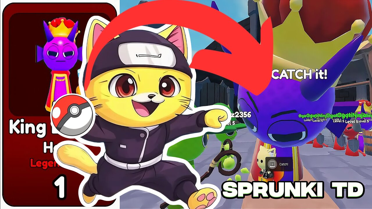 CAPTURE KING DURPLE IN SPRUNKI TOWER DEFENSE [ROBLOX]