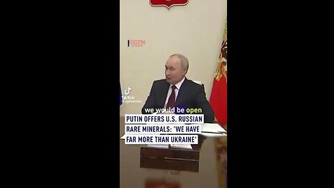 😉BOOM! Putin Says Russia Has Far More Rare Minerals Than Ukraine, Offer US