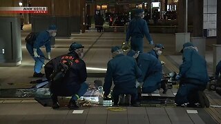 One killed and two injured in stabbing near Nagano station in central Japan; attacker at large