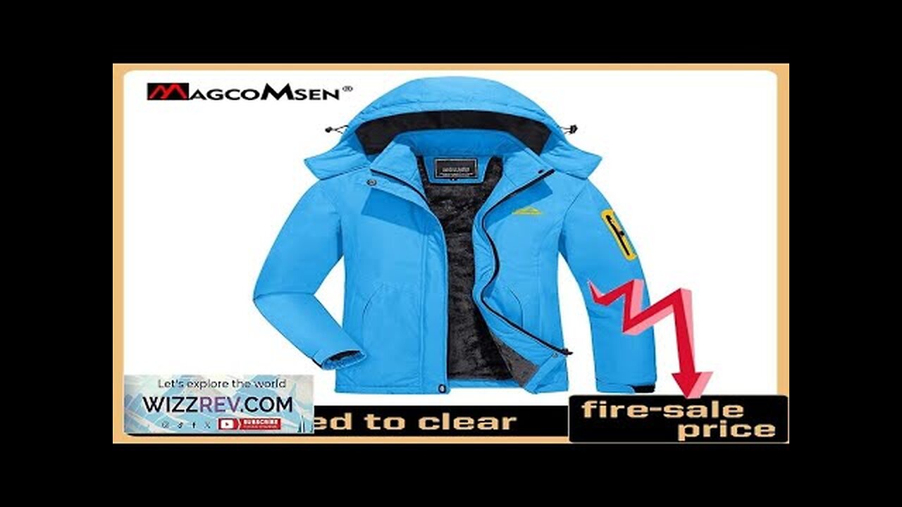 MAGCOMSEN Women's Winter Waterproof Ski Jackets Warm Fleeced Ladies Hiking Coats Review