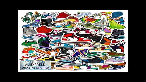 50PCS New Trendy Cool Skateboard Animation Cartoon Sneakers Graffiti Helmet Cup Cell Review