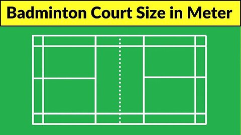 badminton court size in meter | badminton court measurement in meter | shuttle court size in meter