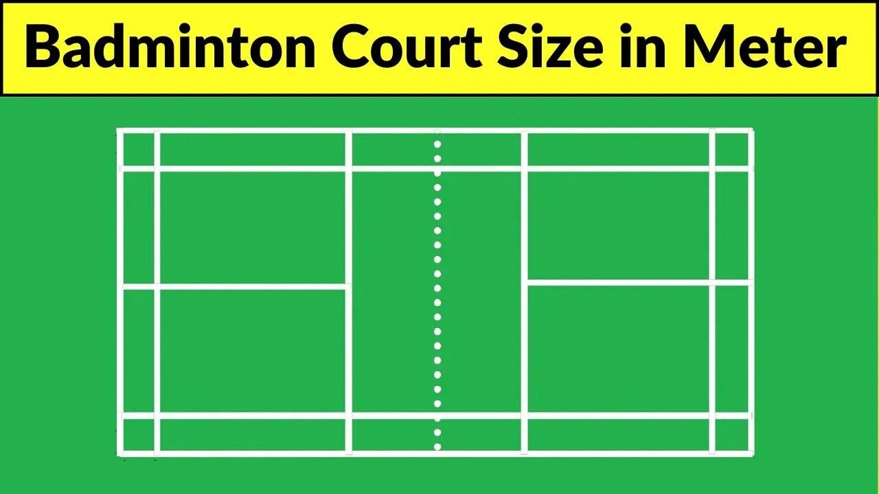 badminton court size in meter | badminton court measurement in meter | shuttle court size in meter