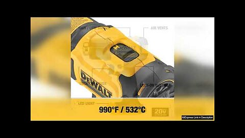 DEWALT DCE530 Cordless Heat Gun Heat Shrink Wrapping Lithium Battery Tools 20V Review