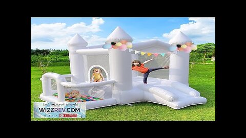 White Bounce House 9FT Inflatable Bounce House for Kids 840D Oxford Cloth Review