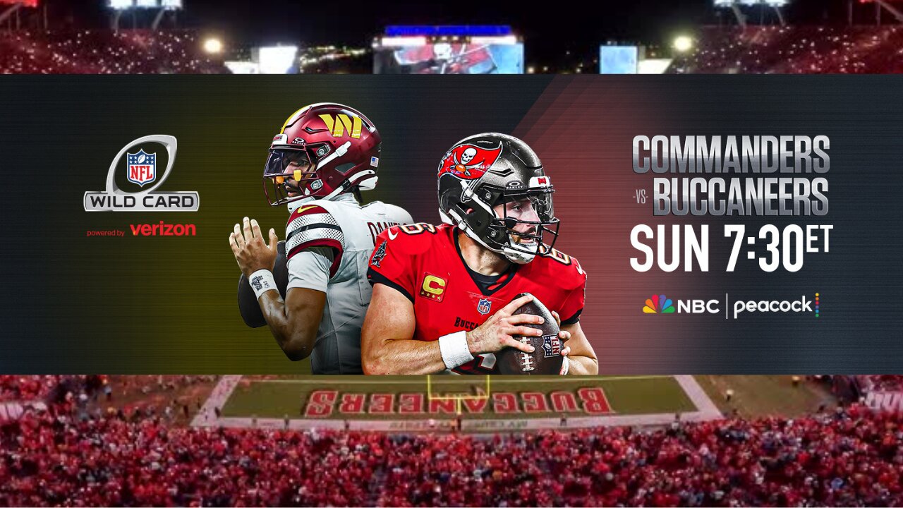 Commanders @ Buccaneers WILD CARD WEEKEND LIVE REACTION & COMMENTARY #nfl #commanders #bucs