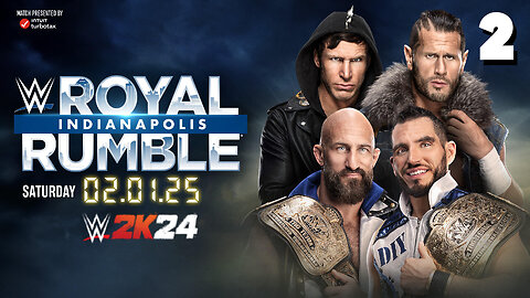 WWE 2K24 Royal Rumble February 1st 2025 - DIY STEAL the win!