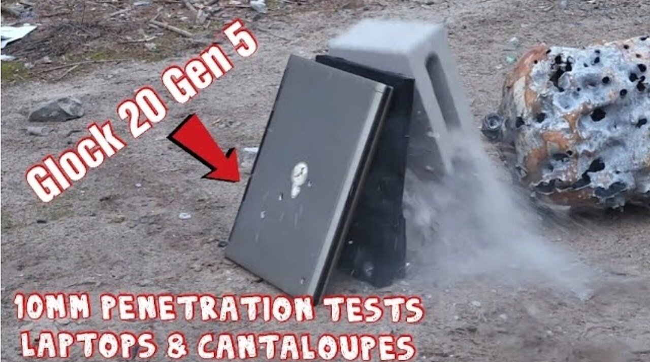 10mm Underwood Ammo 220gr Hard Cast Glock 20 Gen 5 Penetration Test
