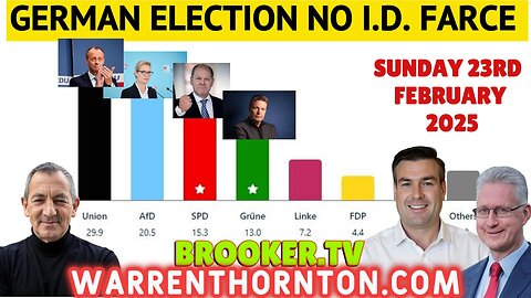 GERMAN ELECTION NO I.D. FARCE WITH WARREN THORNTON, PAUL BROOKER & LEMBIT OPIK