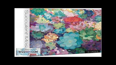 Gradient Succulent Puzzle for Adult 1000 Piece Colorful Plant Puzzle for Adults Review