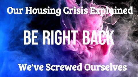 THE HOUSING CRISIS: WE SHOT OURSELVES IN THE FOOT! WE STILL ARE ...