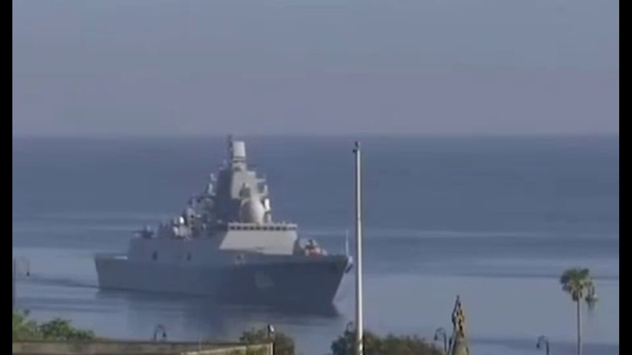 The carrier of the Zircon hypersonic missiles, the frigate Admiral Gorshkov