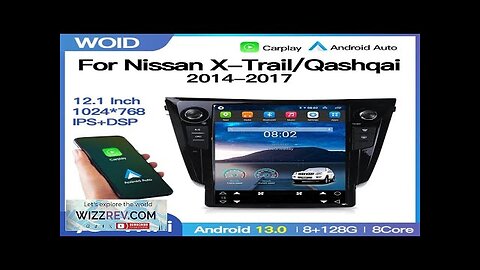 12.1" For Nissan X-Trail T32 2014 2017 Qashqai J11 For Tesla Review