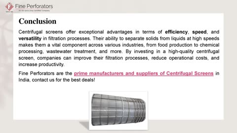 Centrifugal Screens: A Comprehensive Guide to Advanced Filtration Technology