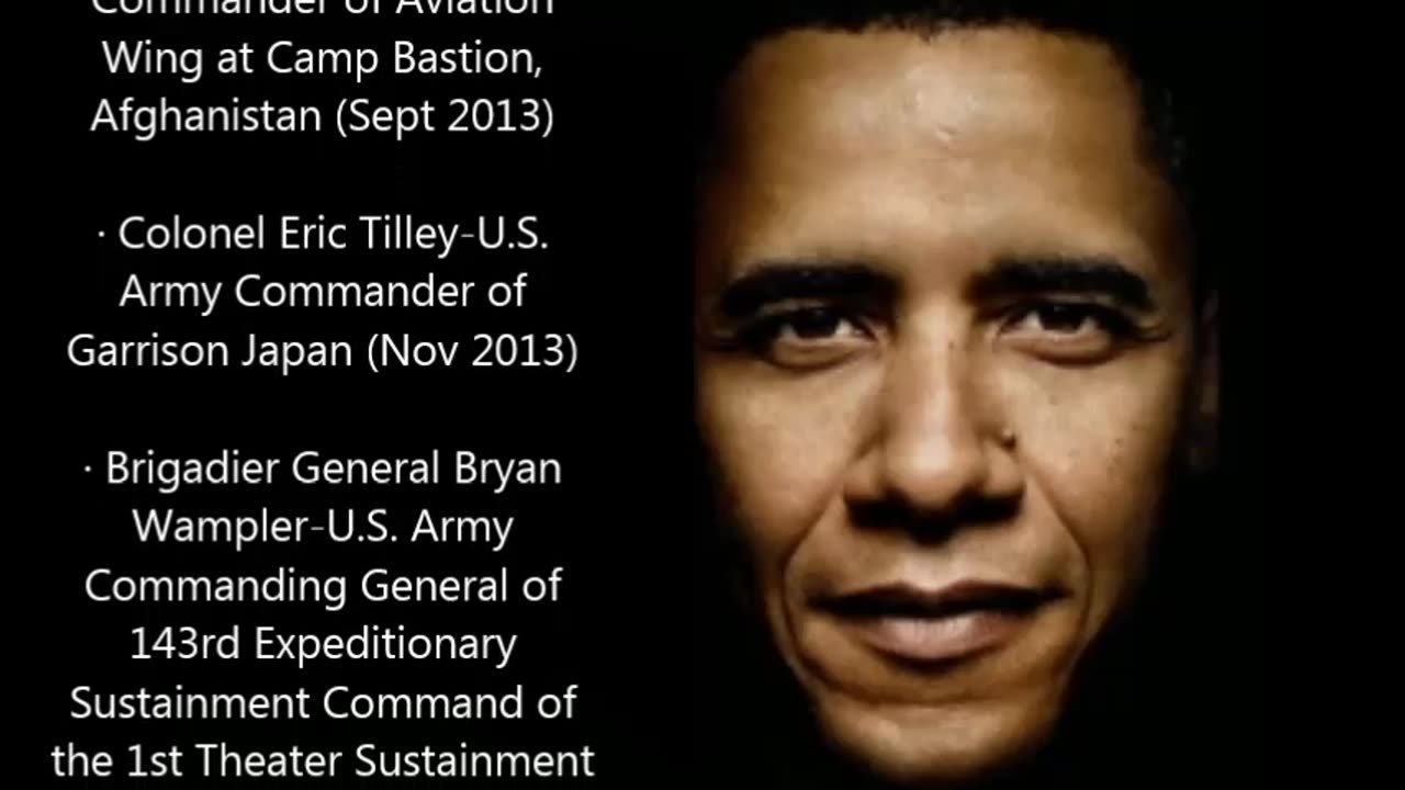 THE OBAMA MILITARY PURGE (290+)