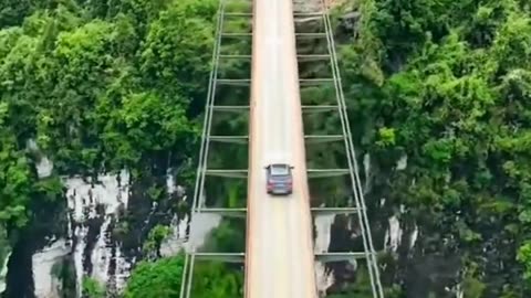 Longest River cable Bridge 🌁