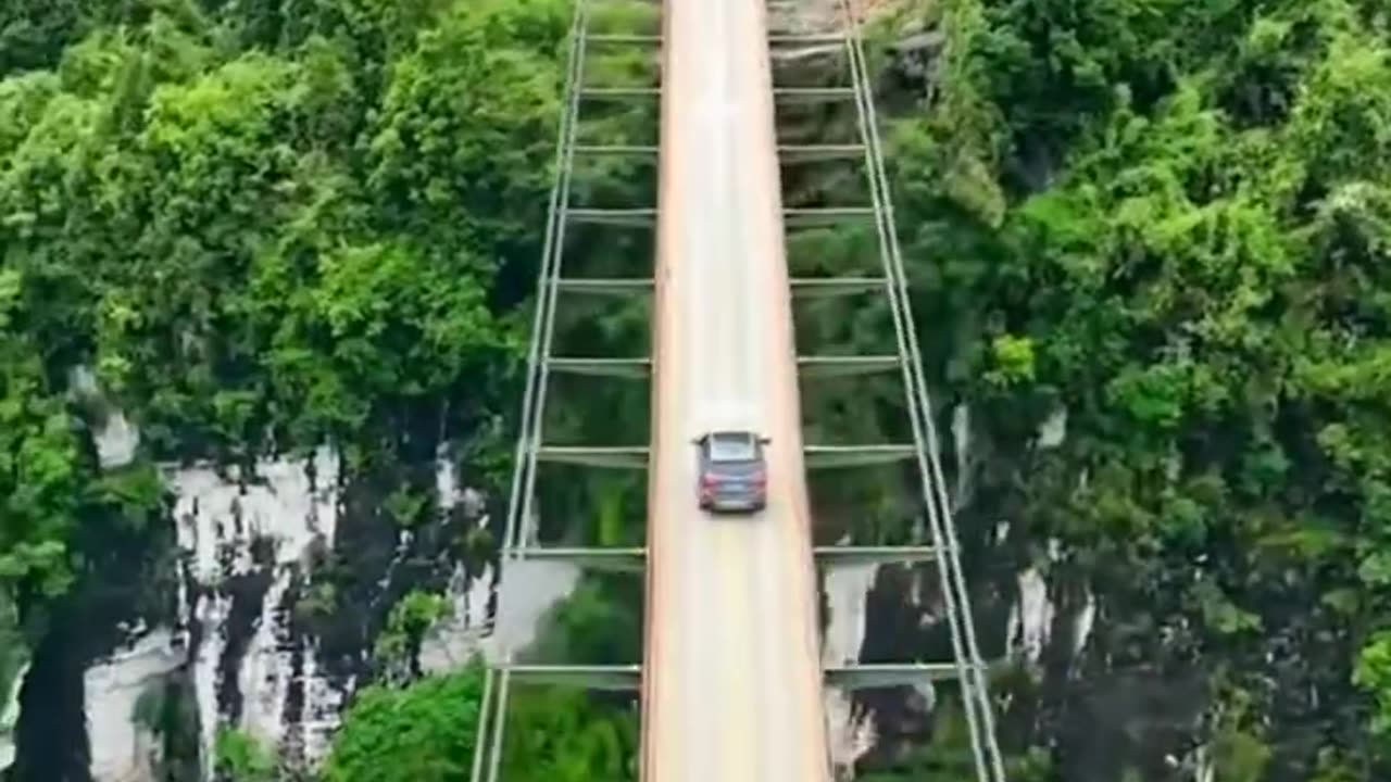 Longest River cable Bridge 🌁