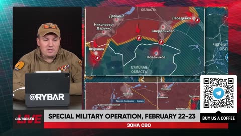 ❗️🇷🇺🇺🇦🎞 RYBAR HIGHLIGHTS OF THE RUSSIAN MILITARY OPERATION IN UKRAINE ON Feb.22-23, 2025