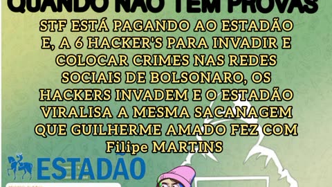 Quando não se têm provas eles tentam criar-las. Em uma semana a conta do X de Bolsonaro foi hackeada duas vezes. O STF é uma facção criminosa !