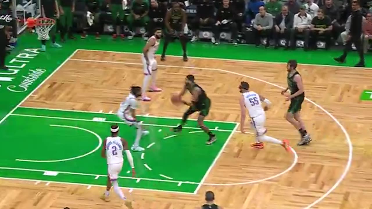 NBA - JAYSON TATUM AND-1 TO TIE IT 😤