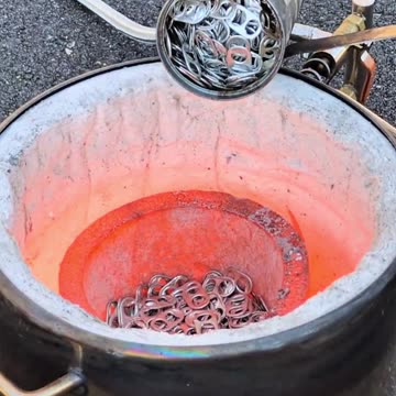 Melting Aluminum Pull Tabs