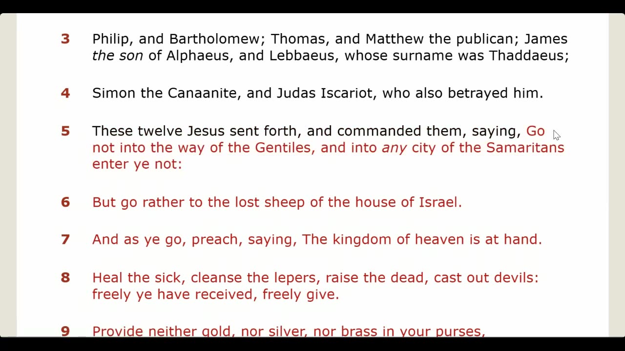 Side trip into Matthew before I go back to Genesis (For Barbara)