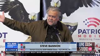 Bannon at Tarrant Count GOP MAGA Gala explaining what happened today at the White House