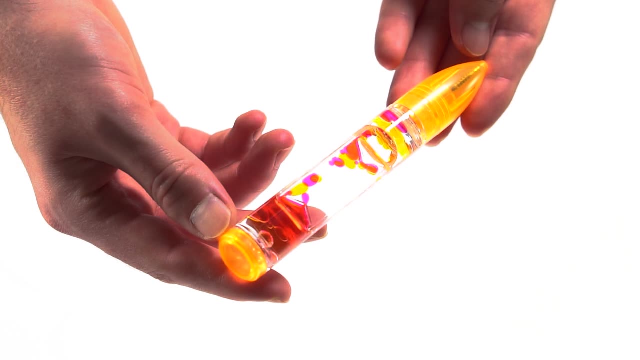 Liquid Motion Bubbler Pens, 6-Pack Colorful Hourglass Timer with Droplet Movement,