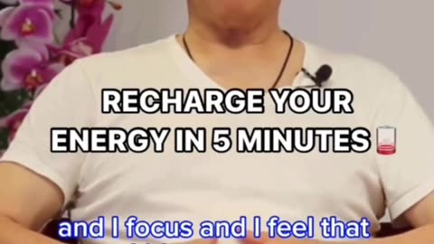 Recharge your energy in 5 minutes