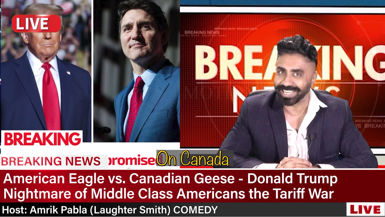 American Eagle vs. Canadian Geese Trump Tariff War - COMEDY