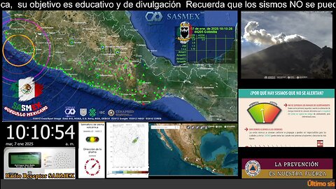 SISMO Magnitud 4.0 Loc 40 km al SUROESTE de CIHUATLAN, JAL 07/01/25 10:10:19 #noameritoalerta