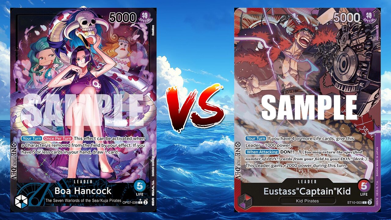 One Piece TCG Boa Hancock Vs Eustass Captain Kid!!