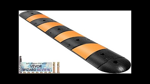 VEVOR Rubber Speed Bump 1 Pack 2 Channel Speed Bump Hump 72" Review