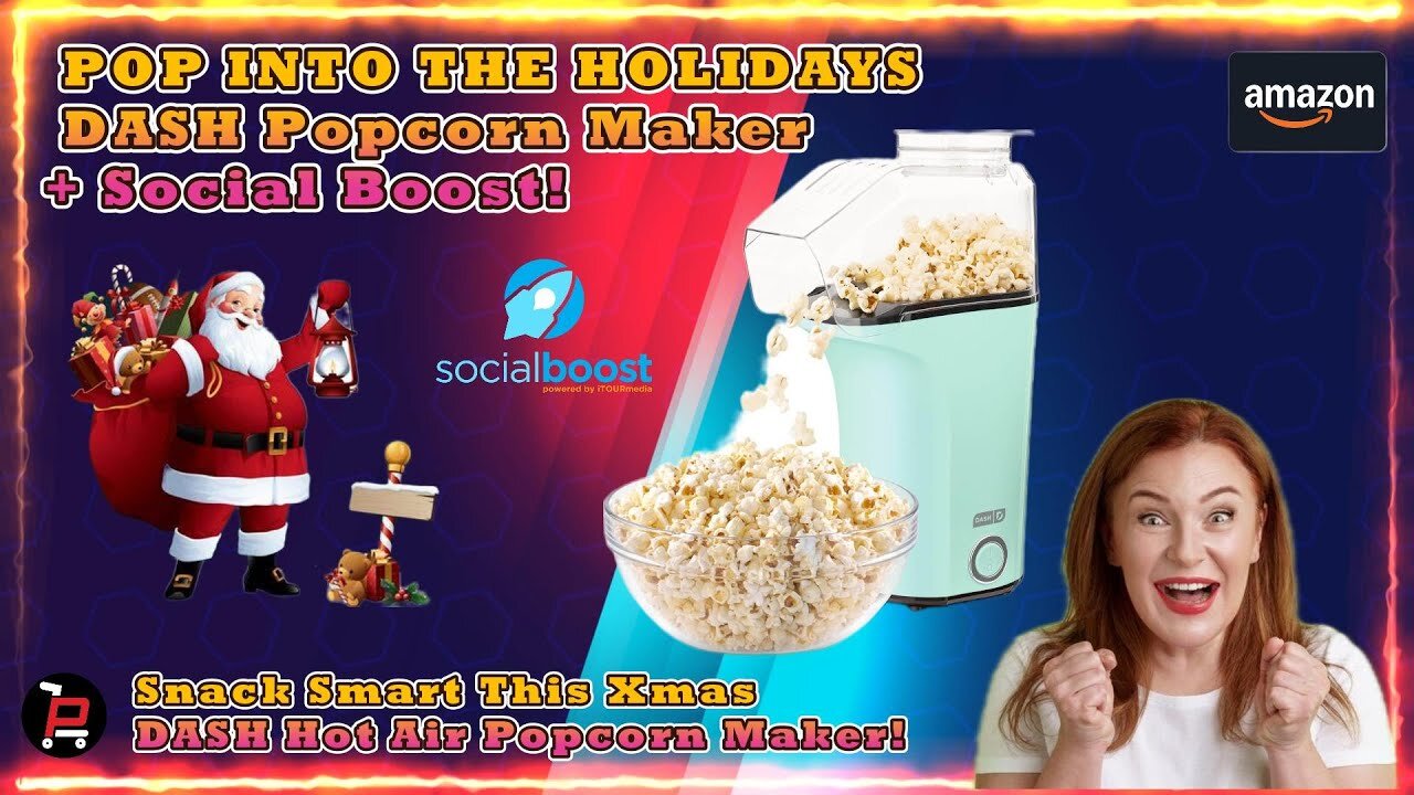 DASH Hot Air Popcorn Popper Maker Review | Perfect Holiday Gift Idea! 🍿🎄