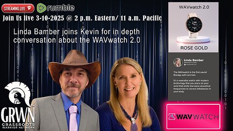 Linda Bamber & Kevin Hoyt Streaming Live 3-10-2025 @ 2 p.m. Eastern/ 11 a.m. Pacific