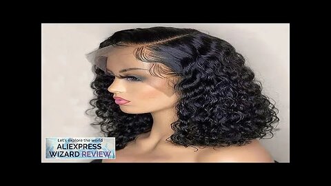 Deep Wave 180% Density Pre-Plucked Side Part Short Bob 13*4 Lace Frontal Review