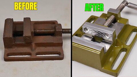 Rusty Vise Restoration - Incredible Transformation from Scrap to Like New! 🔧✨