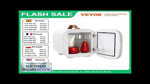 VEVOR 4L Mini Desk Fridge Car Refrigeration Keep Cooler Portable Cosmetics Warm Review