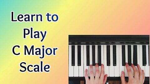 BEST C Major Scale Piano Tutorial For Tactile Learners | Hands Separate & Hands Together